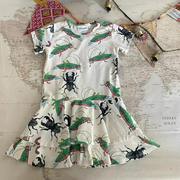 Mini Rodini Bug Dress Size 116-122 / 5-7Y - Picture 1 of 6